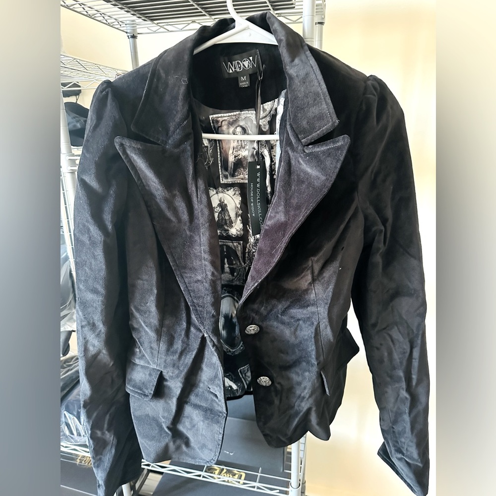 🦇🖤 Widow, Dark Bloodlust Velvet Blazer🦇🖤